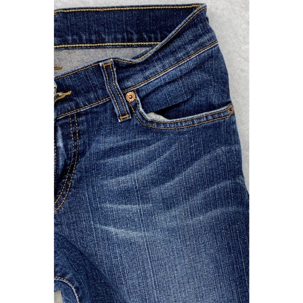 Lucky Brand Midrise Flare Jeans Women 27 Regular Blue Denim Dungarees Mexico Y2K - Picture 12 of 13